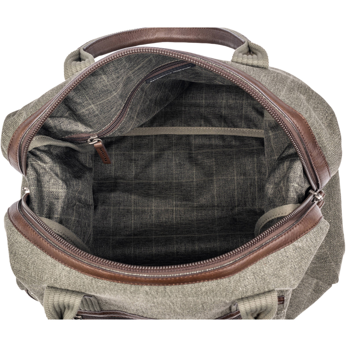 Think Tank Retrospective Weekender video equipment bag with multiple compartments and padded interior for camera gear storage.
