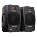 Adam Audio D3V active studio monitor, in black, front view