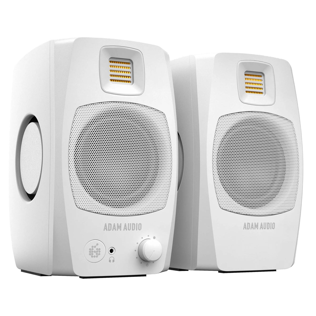 Adam Audio D3V active studio monitor, in black, front view