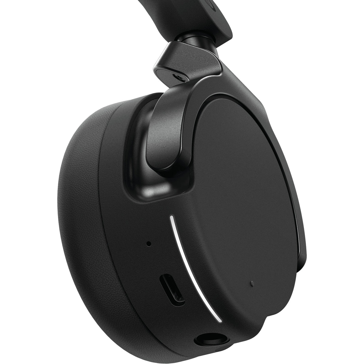 AlphaTheta HDJ-F9, ear cup with USB-C port and 3.5 mm input