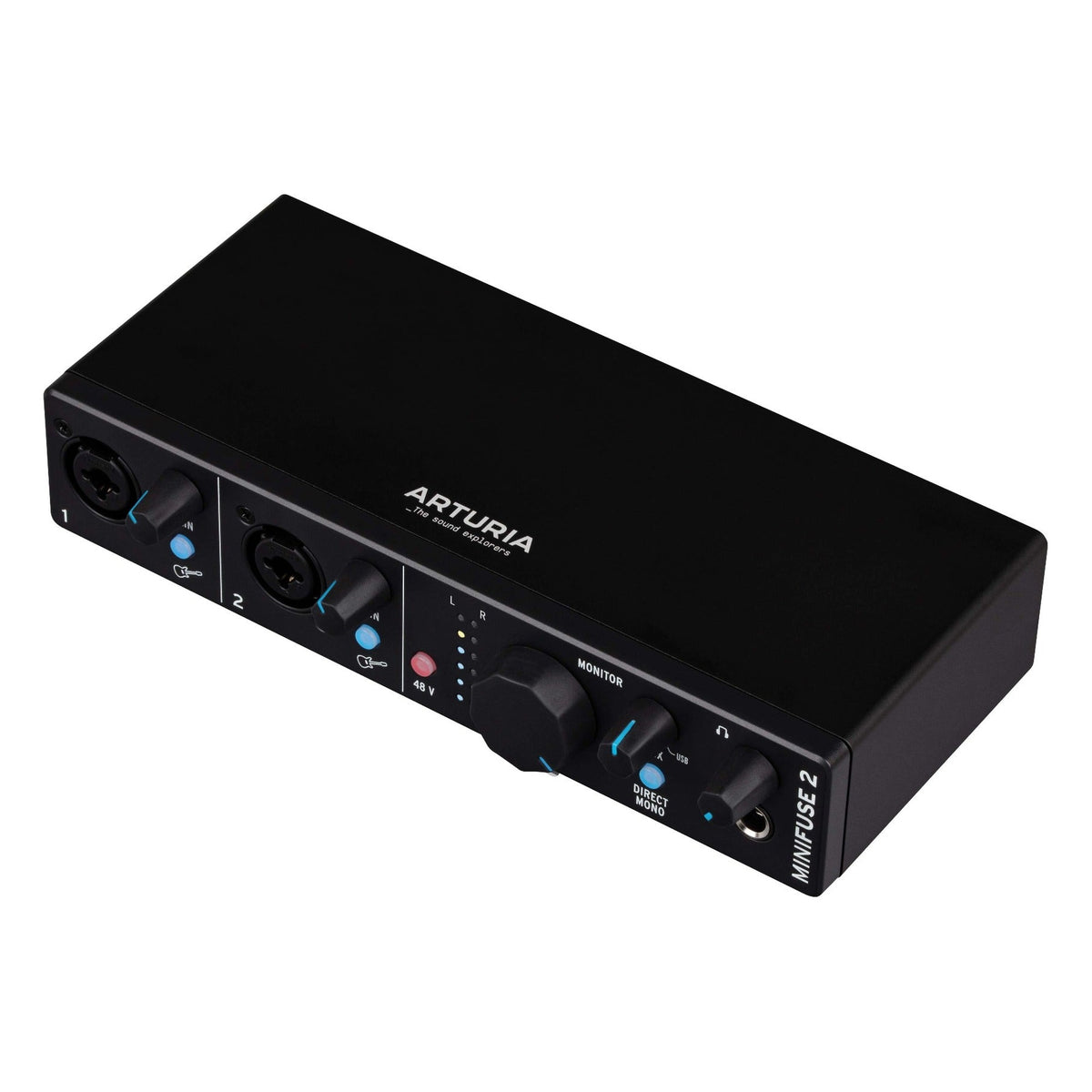 Arturia MiniFuse 2 audio interface, black, front view
