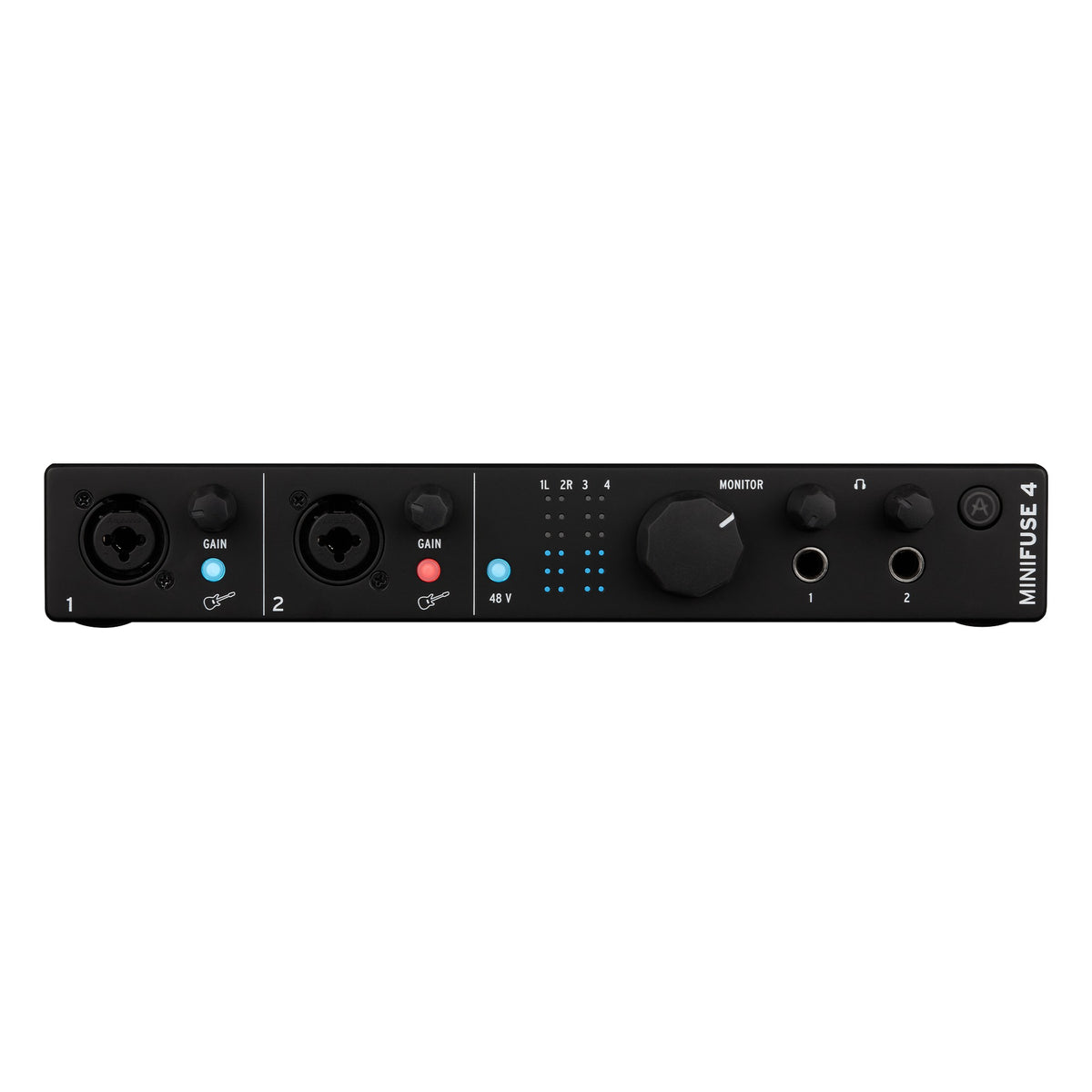 Arturia MiniFuse 4, audio interfaces, detail, white