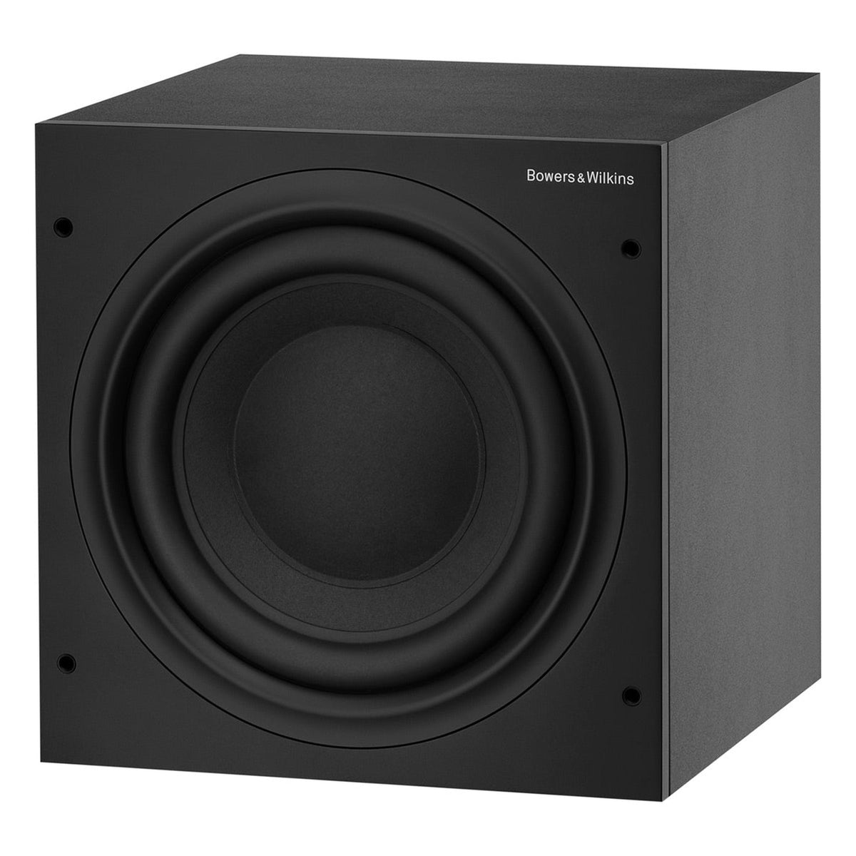 Bowers & Wilkins ASW608 subwoofer, front view in matte black