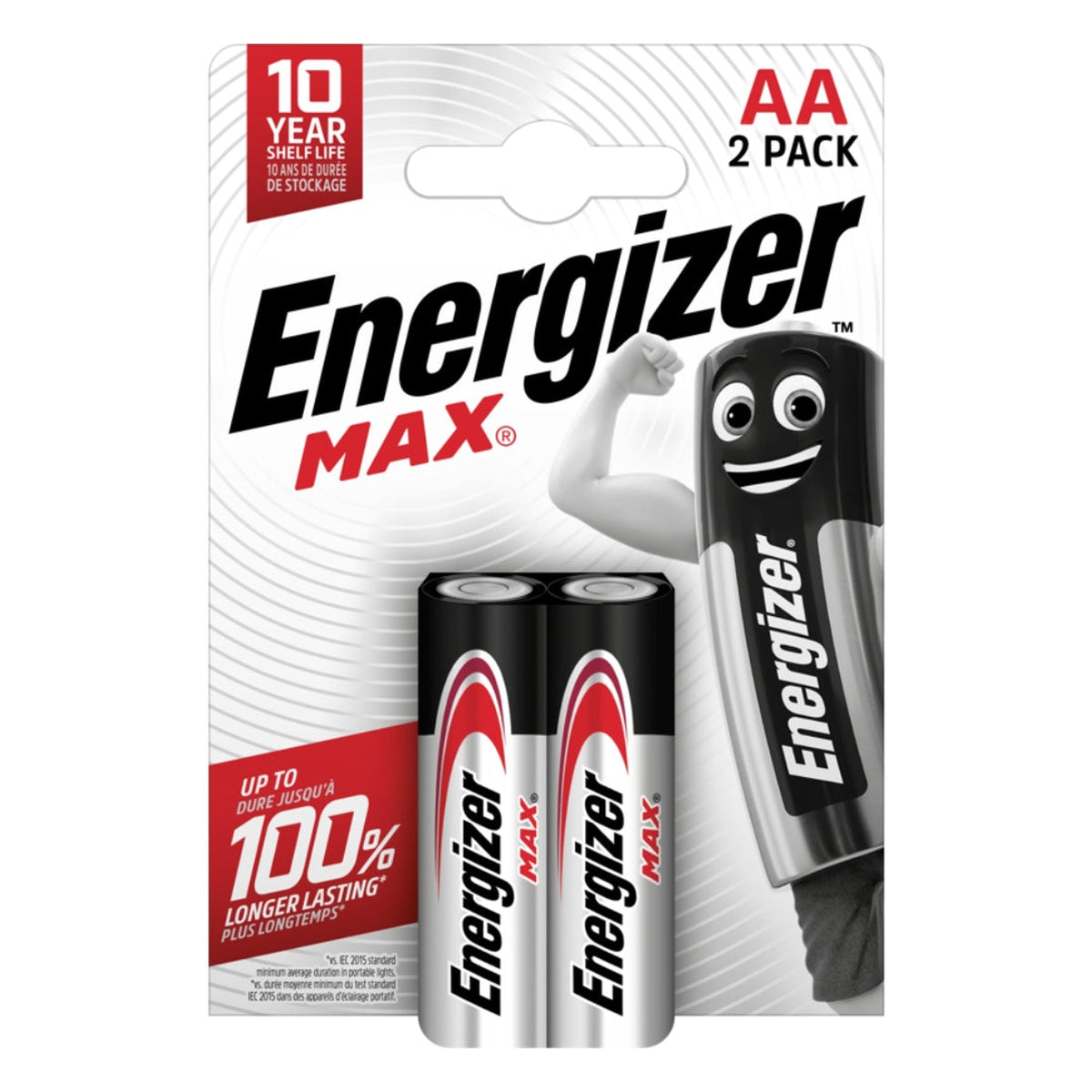 Energizer Max AA Batteries, 2 Pack