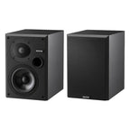 Epos ES-7N passive bookshelf speakers with sleek black finish and compact design, ideal for high-quality home audio.