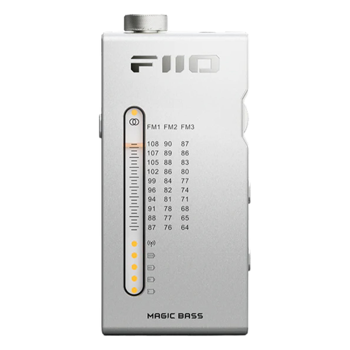 FiiO RR11 radio in black, front view