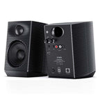 FiiO SP3 BT desktop speakers with sleek design, featuring two speaker units and Bluetooth connectivity for high-quality audio.