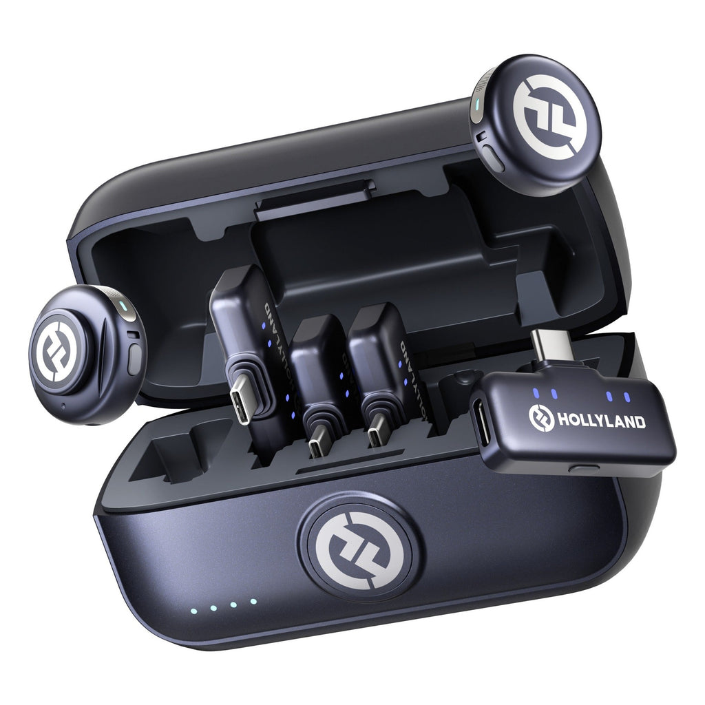 Hollyland Lark M3 Combo 2TX + 4RX with four USB-C receivers