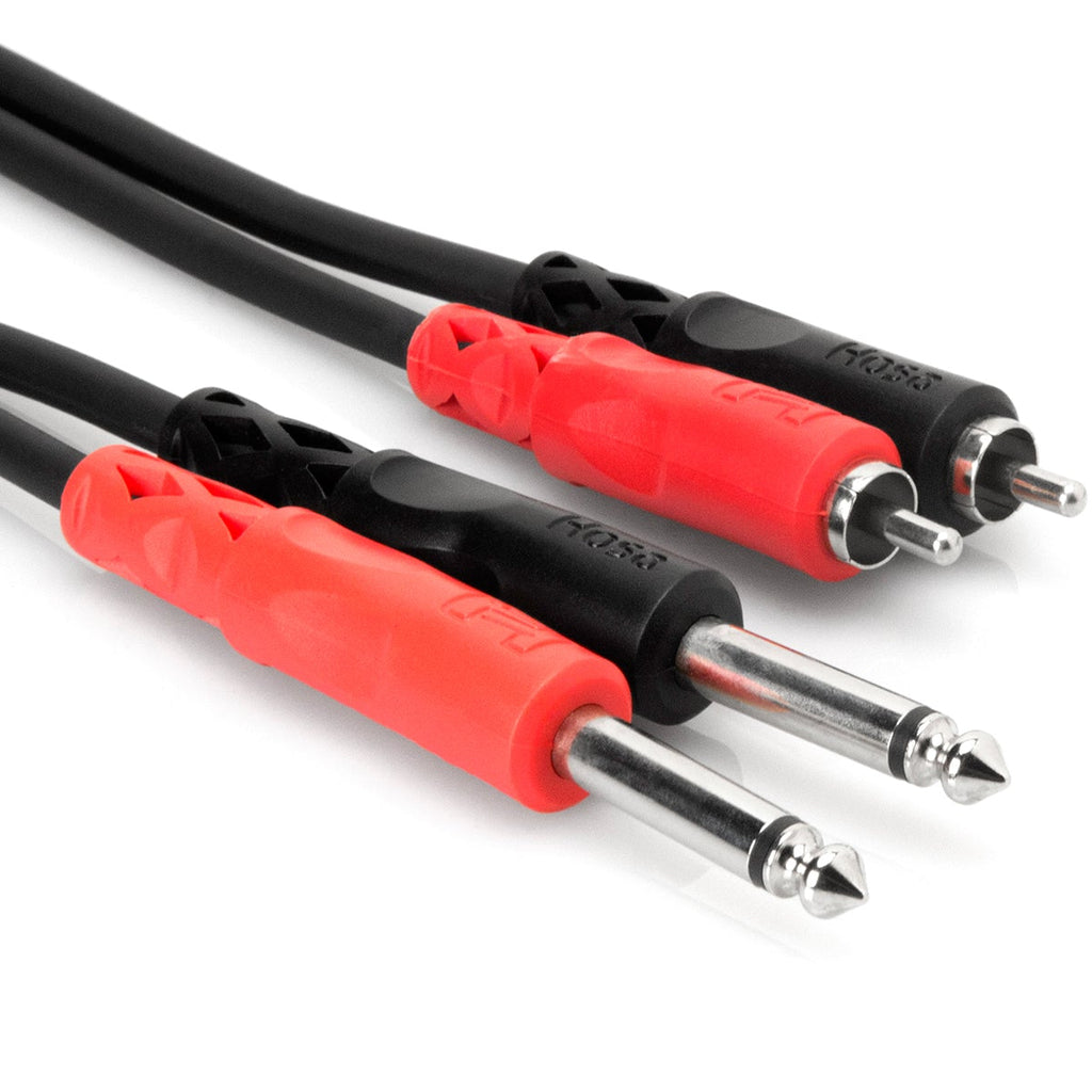 Hosa CPR-203 Dual 6.3mm TS - Dual RCA Cable 3m, in black