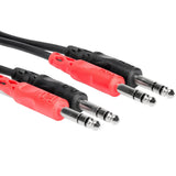 Kabel stereo Hosa CSS-200 Dual 6,3 mm TRS – Dual 6,3 mm TRS