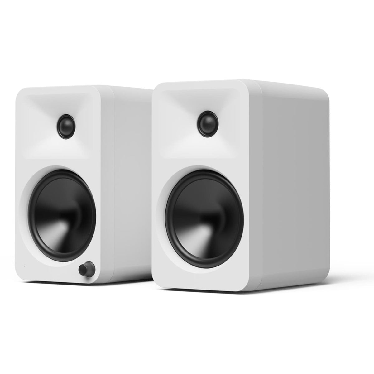 Kanto Audio Ora 4 desktop speakers, black front view 3