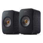 KEF LSX II, active bookshelf speakers, carbon black