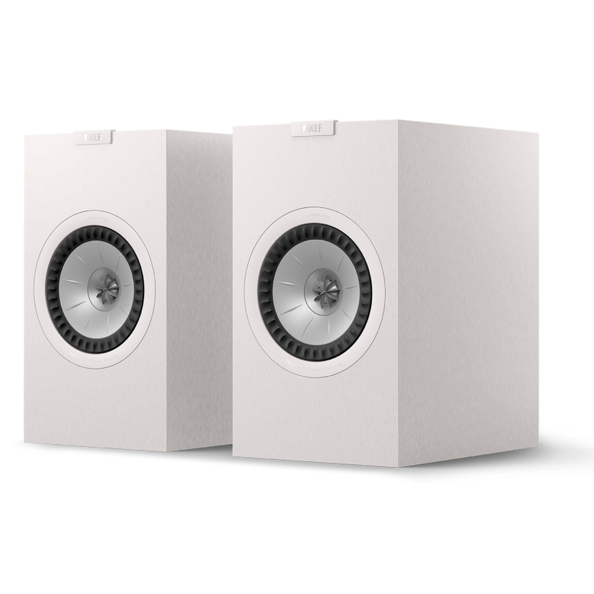 KEF Q3 Meta passive bookshelf speakers with sleek black finish and compact design, ideal for high-quality home audio.