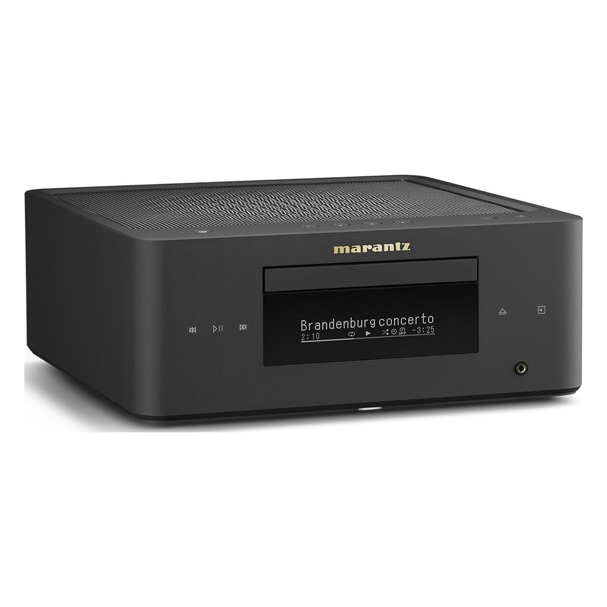 Marantz MCR 60n DAB, Matte Black, three-quarter view