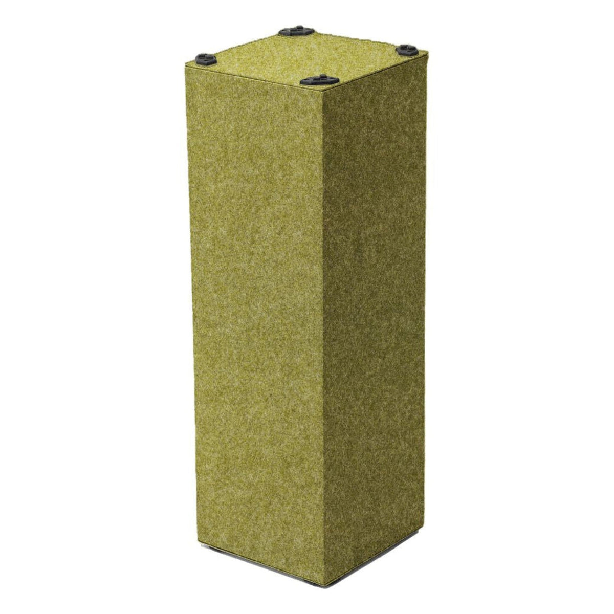 Megasonus Q Basstrap acoustic panel for low-frequency sound absorption, shown in a room setting with a sleek, modern design.