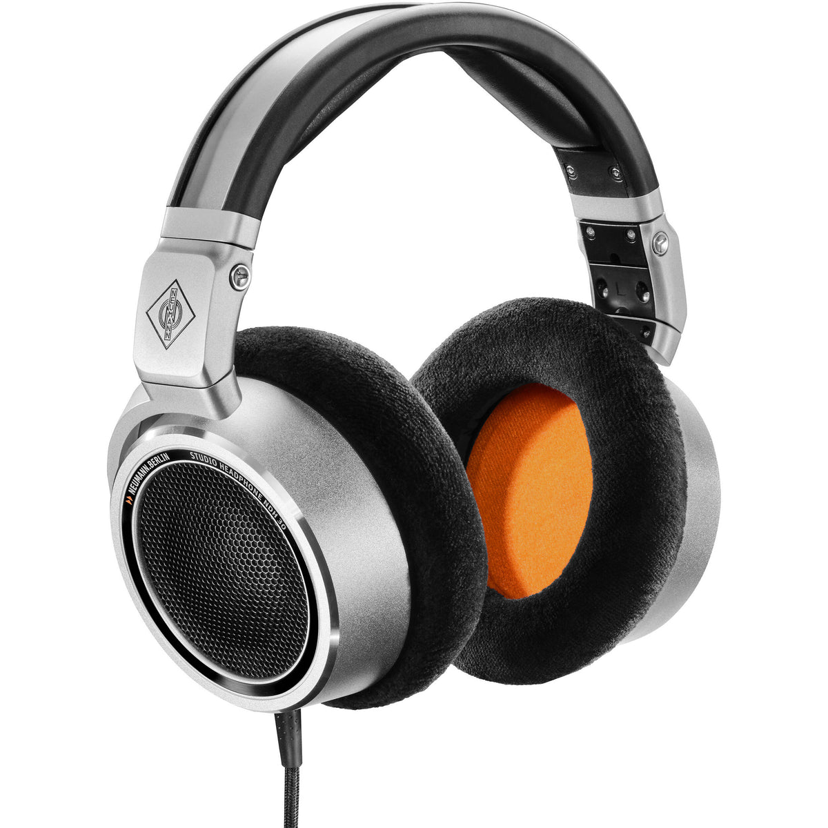 Neumann NDH 30 studio headphones, front view.