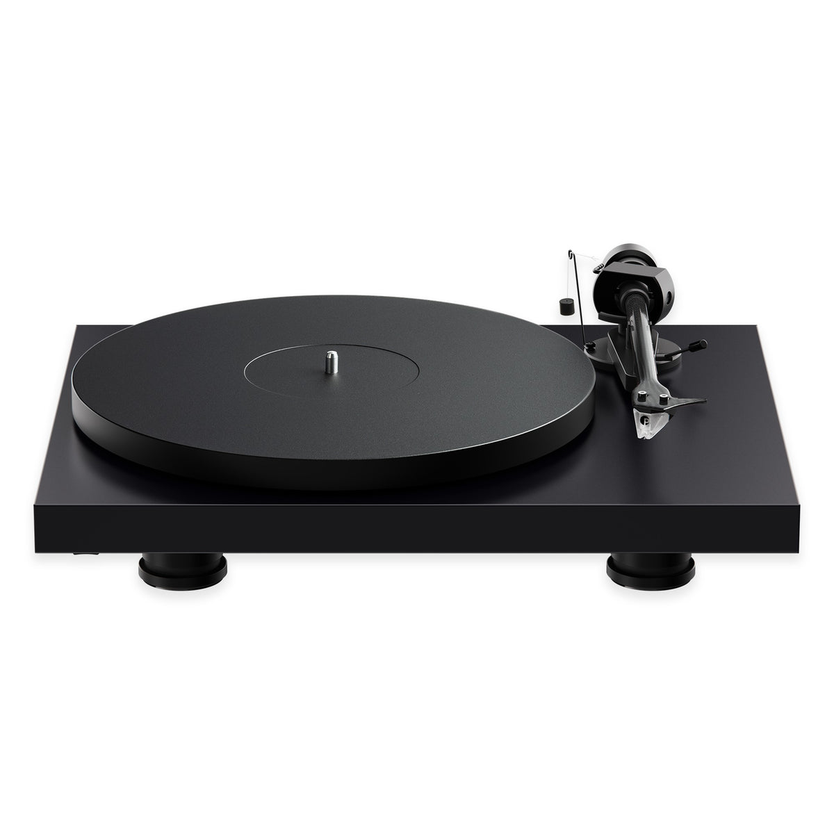Pro-Ject Debut EVO 2 turntables, hero shot in black