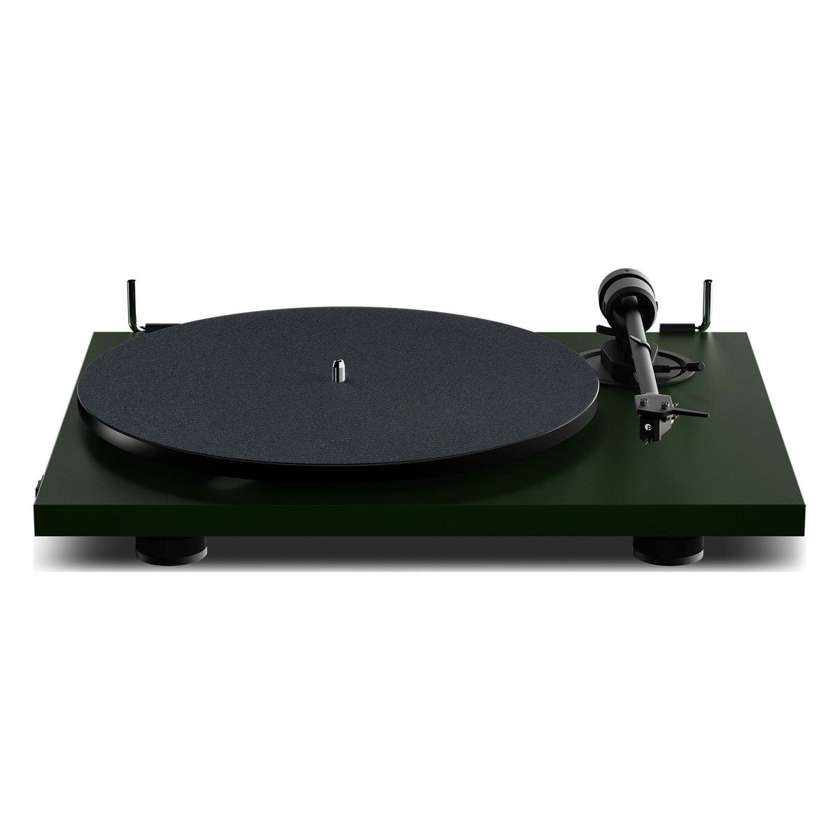 Pro-Ject E1.2 BT Fir Green turntable, front view