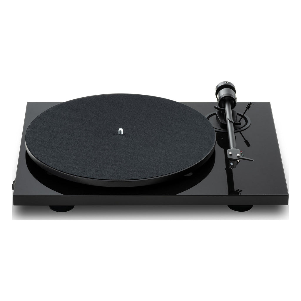 Pro-Ject E1.2 BT High Gloss Black turntable, front view