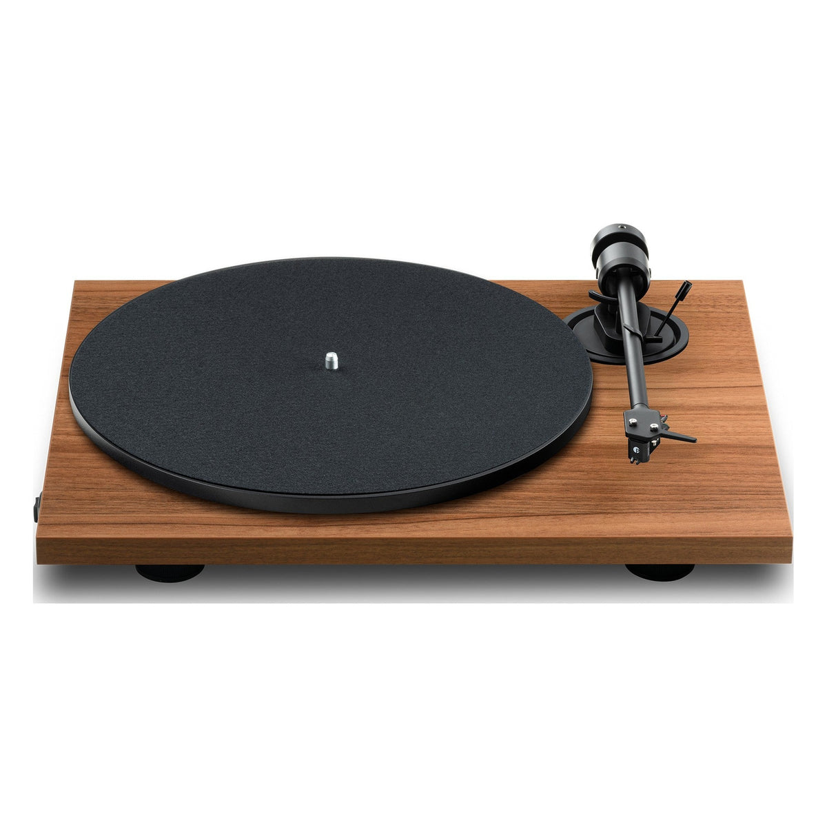 Pro-Ject E1.2 BT Walnut turntable, front view