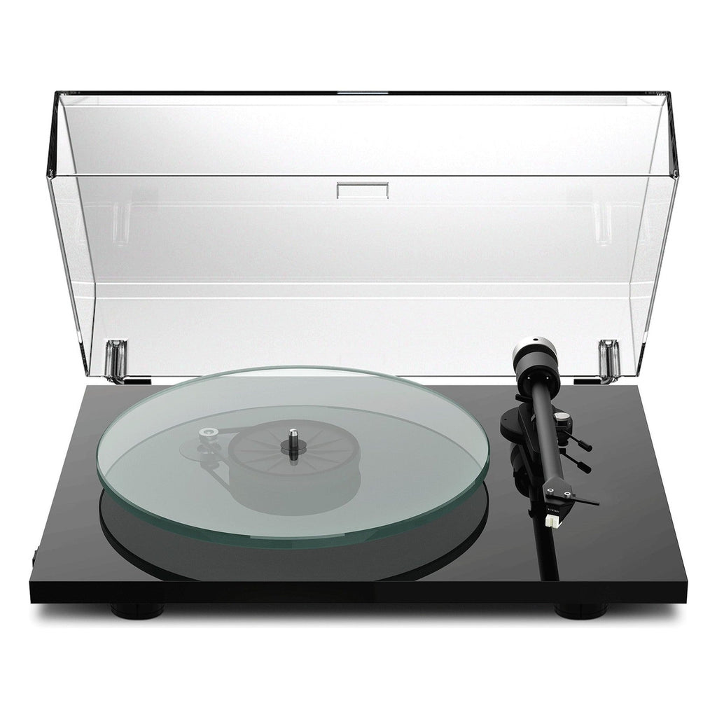Pro-Ject T2 W Rainer turntable with wooden plinth and sleek design, showcasing the high-quality audio equipment.