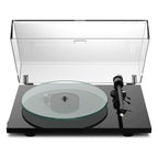 Pro-Ject T2 W Rainer turntable with wooden plinth and sleek design, showcasing the high-quality audio equipment.