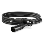Rode XLR-Female to XLR-Male Cable, connectors close-up, black