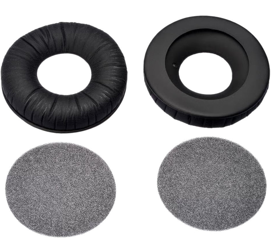 Sennheiser HD 25 Earpads (Leatherette) (578881), black close-up view