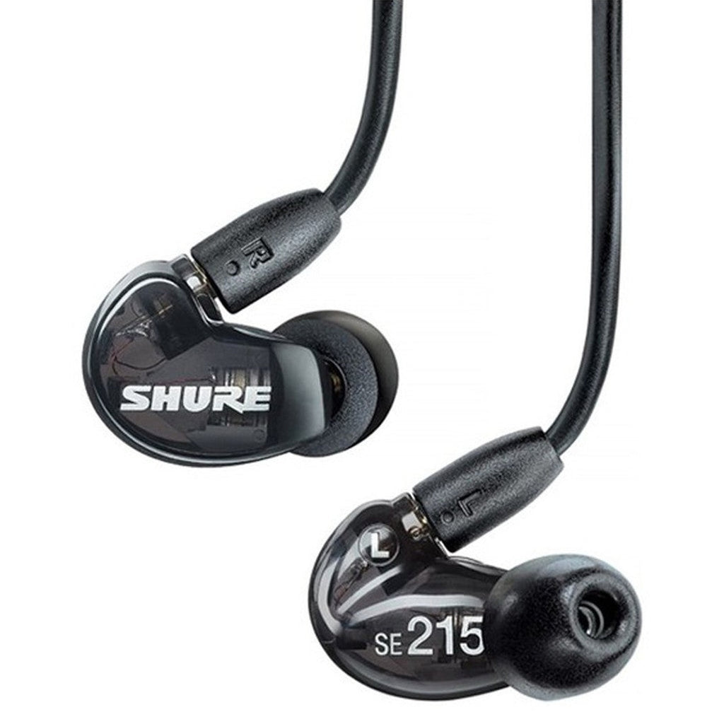 Shure SE215 wired in-ear headphones, in red
