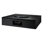 Technics SA-C600 stereo amplifier with sleek black design, front control knobs, and digital display, ideal for high-quality audio systems.