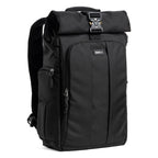 Think Tank FocusPoint RollTop video equipment bag with roll-top closure and adjustable straps for carrying gear securely.