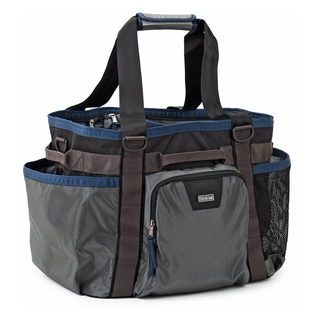 Think Tank Freeway Longhaul video equipment bag with padded compartments and sturdy handle for professional gear transport.