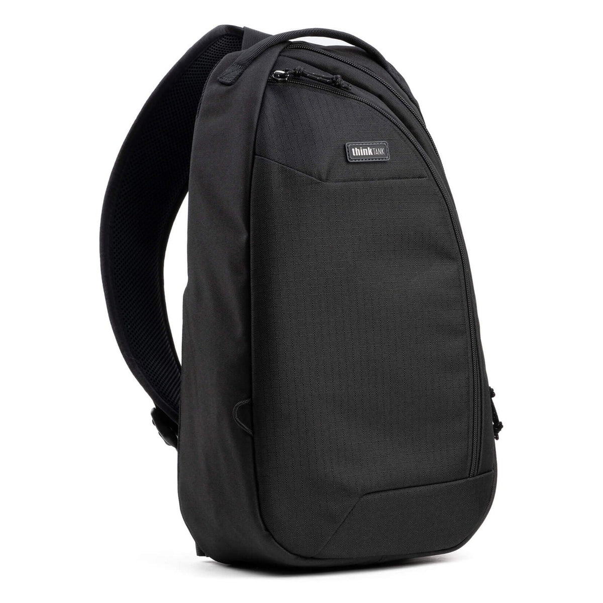 Think Tank TurnStyle video equipment bag with compact design, multiple compartments, and adjustable strap for easy carrying.