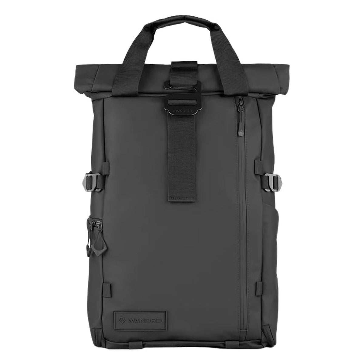 Wandrd Prvke bag with video equipment compartments, showing the stylish, durable black camera and gear storage case.