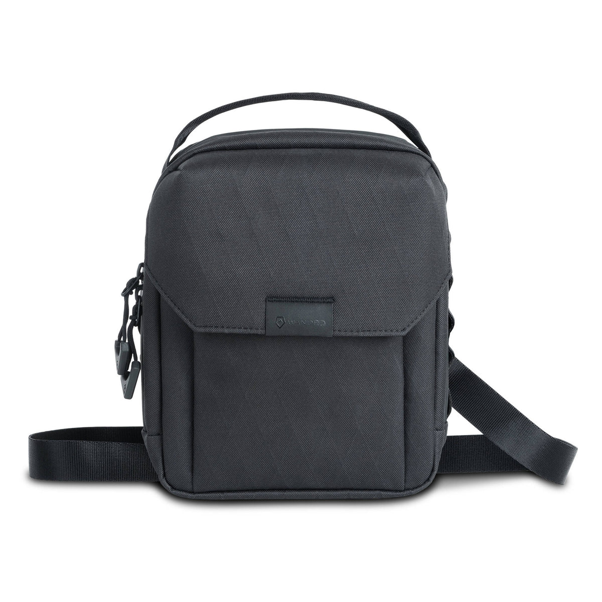 Wandrd X1 Cross Body video equipment bag with padded compartments and adjustable strap for carrying cameras and accessories.