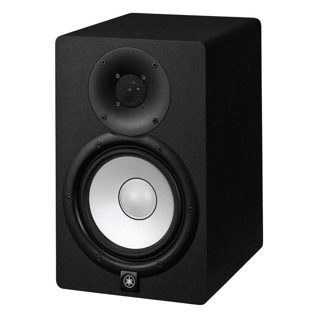 Yamaha HS7 active studio monitors, in black